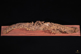 Gậy Như Ý Đôi Chim Trĩ Hoa Đào 