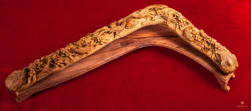 Gậy Như Ý Đôi Chim Trĩ Hoa Mai 